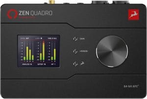 Antelope Audio Zen Quadro Synergy Core — 4-Channel Dual USB-C Bus Powered Audio Interface w/Discrete Preamps, Real-Time DSP+FPGA Effects & Compatibility for Mac, iOS, Android Software — 14x10