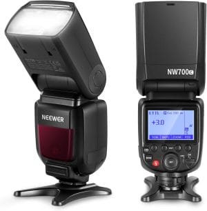 NEEWER NW700-C TTL Flash Speedlite Compatible with Canon DSLR Cameras, 1/8000s High Speed Sync Speedlight, 1/1-1/256 Output, TCM Function, 230 Full Power Flash, 0.1-2.7s Fast Recycling Flashlight