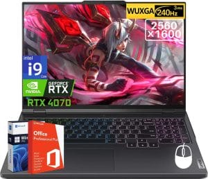 Lenovo Legion Pro 5i Gaming Laptop, 16&quote; 2560x1600 WQXGA 240Hz Display, Intel 14th Gen i9-14900HXup to 5.80 GHz, RTX 4070 8 GB GDDR6, 64 GB DDR5 RAM, 8 TB SSD, Wi-Fi 6E, Win 11 Pro & Office 2019