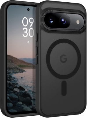 BENTOBEN for Google Pixel 9 Case [Magsafe Compatible] Translucent Matte Slim Shockproof Protective Phone Case for Google Pixel 9 6.3&quote; 2024, Black