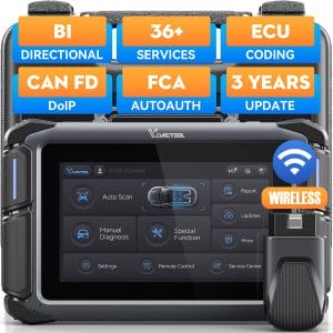 Bidirectional Scan Tool VDIAGTOOL VD70S, 2025 Wireless OBD2 Scanner Diagnostic Tool with 36+ Resets, FCA Autoauth, CAN FD & DoIP, All System, ECU Coding, PMI, V.A.G. Guide, 3 Years Update