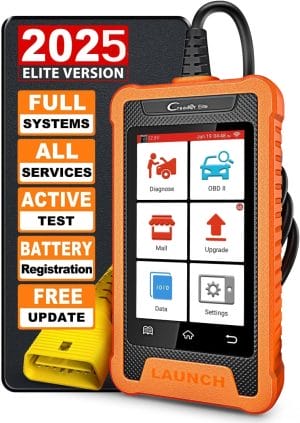 LAUNCH Creader Elite Bidirectional Scanner fit for Ford Lincoln Mercury Mazda, 2025 Full Systems All Resets OBD2 Scanner, PMI Function Diagnostic Scan Tool, Battery Registration, Lifetime Free Update